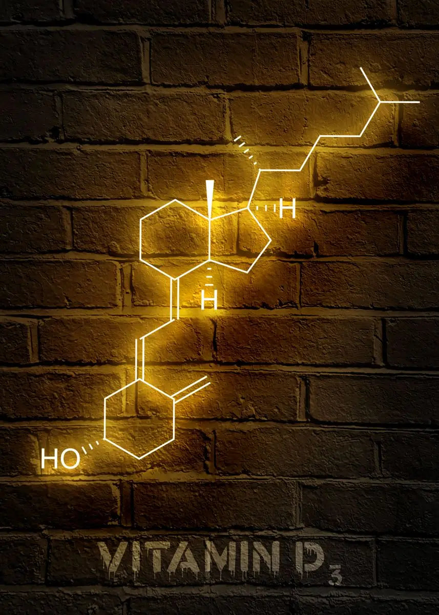 Neon Style Chemistry Molecules Poster Physics Science Prints