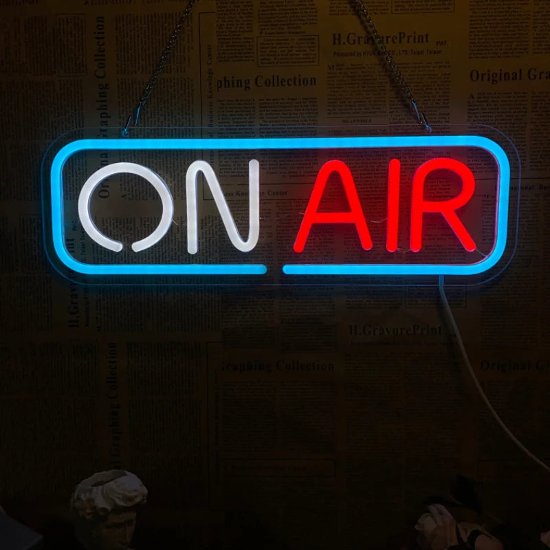 Live On Air Neon Signs