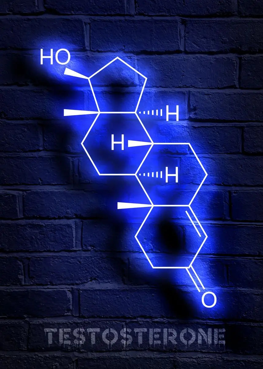 Neon Style Chemistry Molecules Poster Physics Science Prints