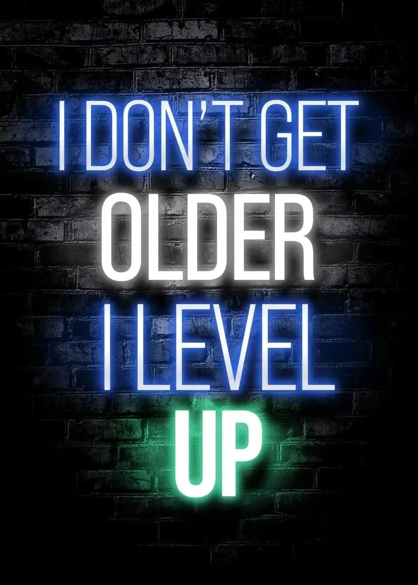 Neon Light Logo Red Light District Poster