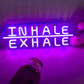 INHALE EXHALE Neon Sign Light, Yoga Neon Sign For Wall Art Decor, Adjustable Brightness Neon Sign Gym Sign, Yoga Studio