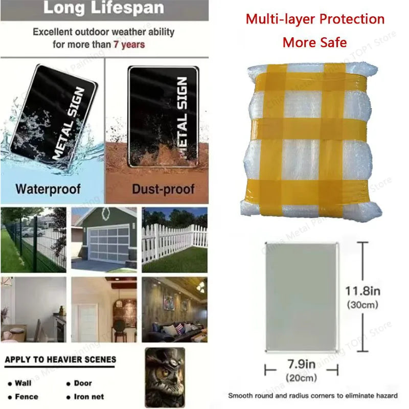 Neon Slogan for Bar Metal Tin Sign