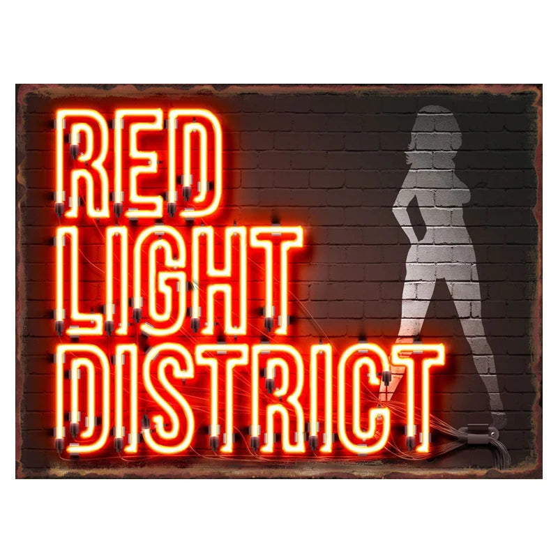 Neon Slogan for Bar Metal Tin Sign