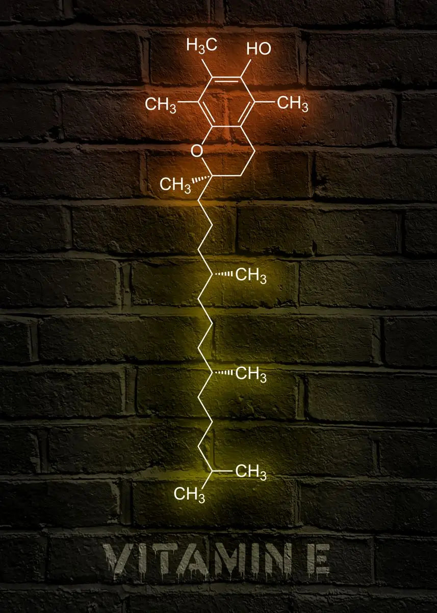 Neon Style Chemistry Molecules Poster Physics Science Prints