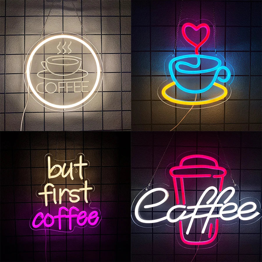 Handmade LED Neon Coffee Sign