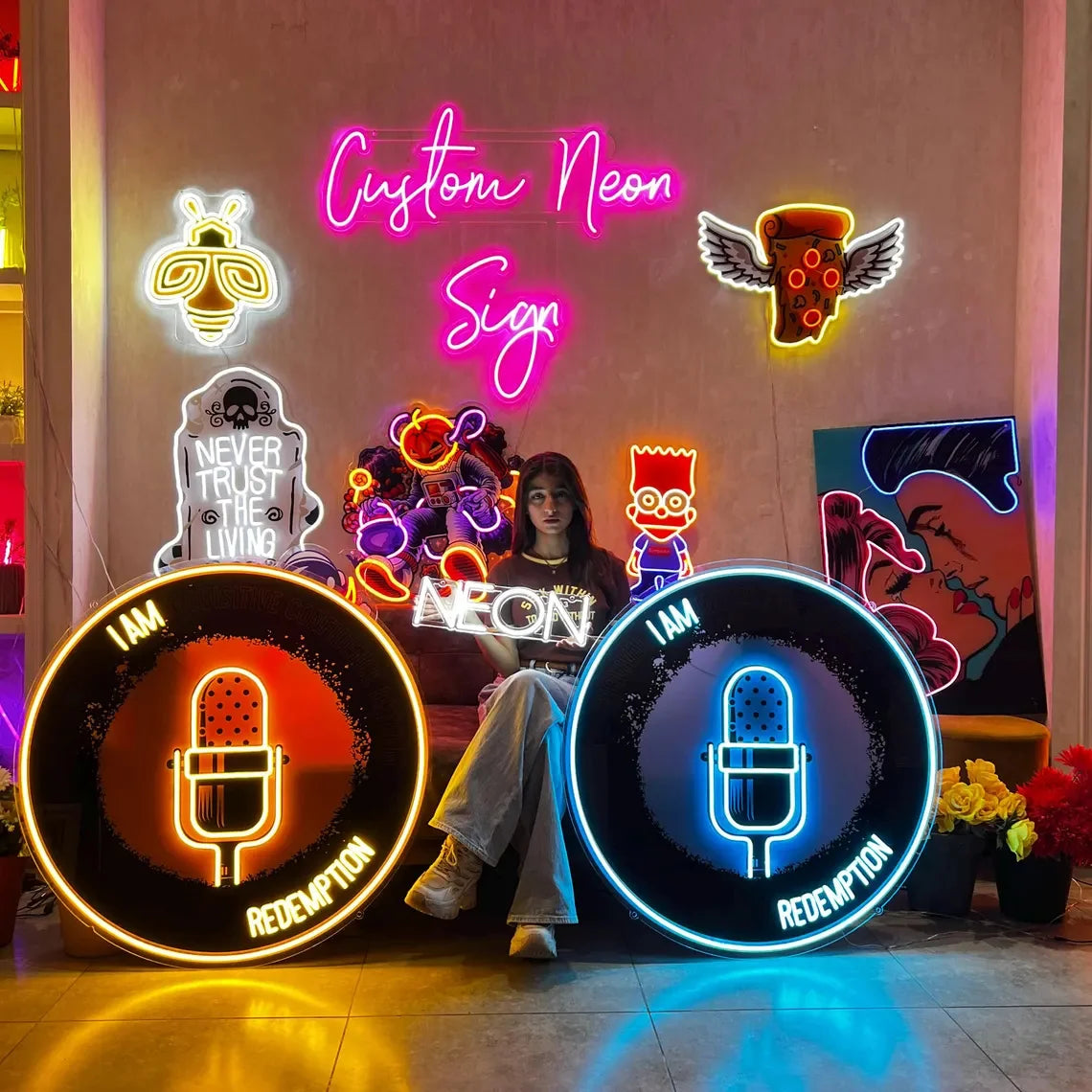 Custom Neon Sign | Neon Lights｜Personalized Gifts | Nursery Name Sign | Personalized Neon | LED Light Neon Sign｜Wall Decor