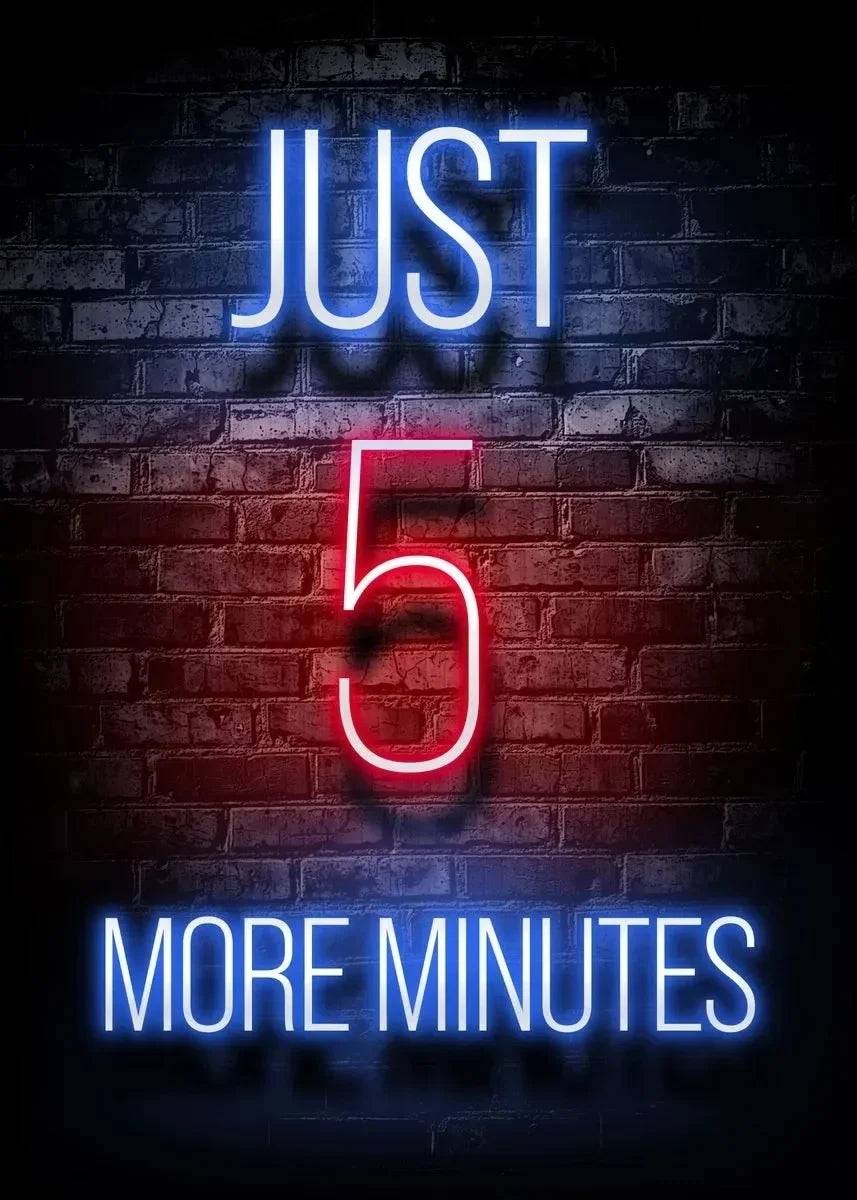 Neon Light Logo Red Light District Poster