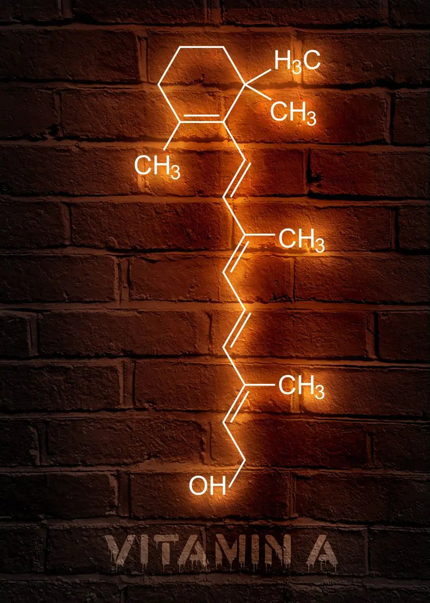 Neon Style Chemistry Molecules Poster Physics Science Prints