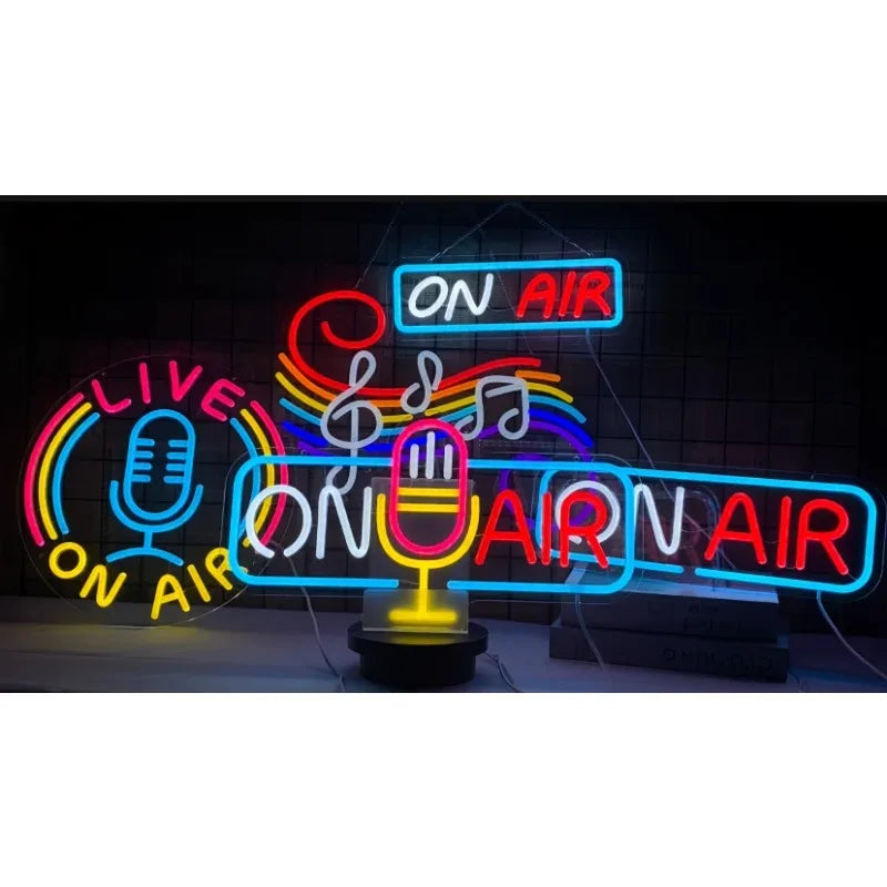 Live On Air Neon Signs