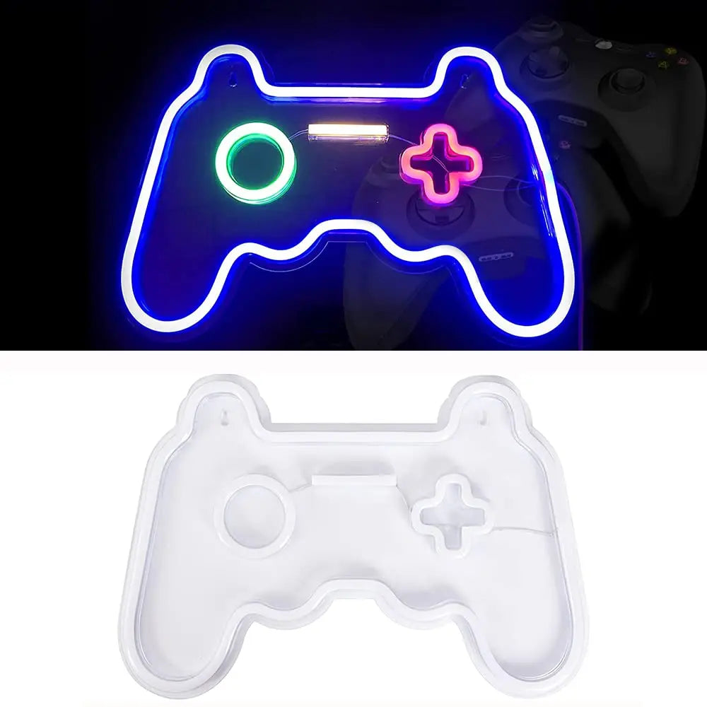 Gamepad Neon Sign for Gamer Room