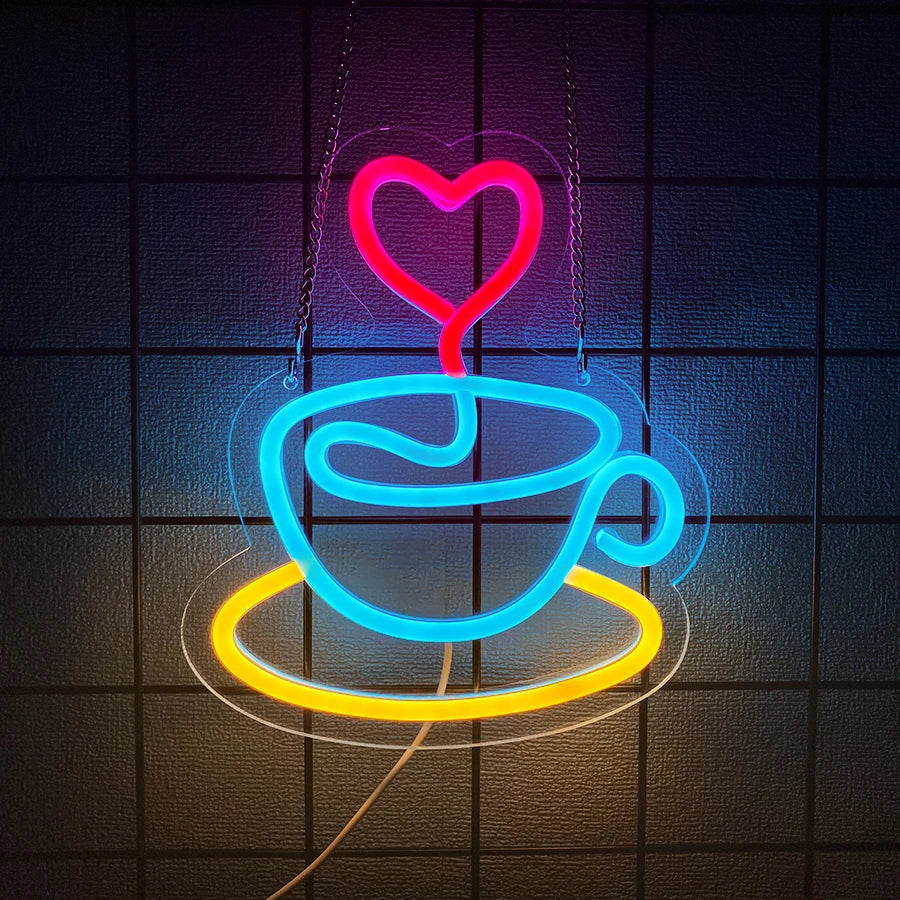 Handmade LED Neon Coffee Sign