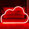 Cloud neon light logo, USB or battery powered novel night light, used to decorate girls' bedrooms, birthday party gifts, wedding