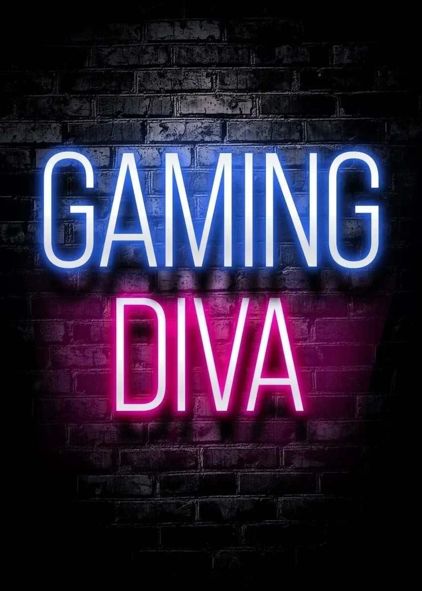 Neon Light Logo Red Light District Poster