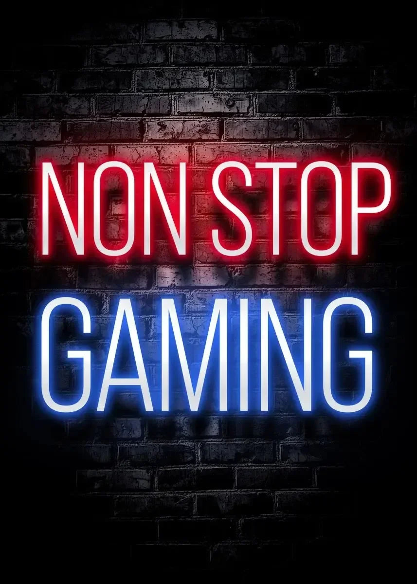 Neon Light Logo Red Light District Poster