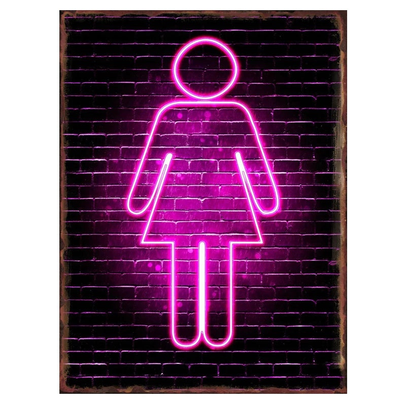 Neon Slogan for Bar Metal Tin Sign