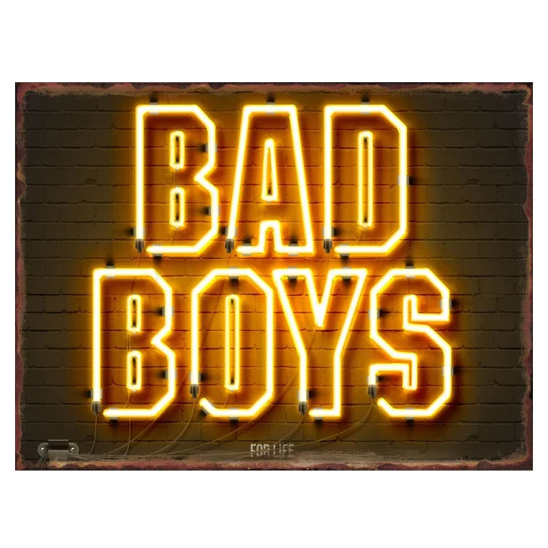 Neon Slogan for Bar Metal Tin Sign