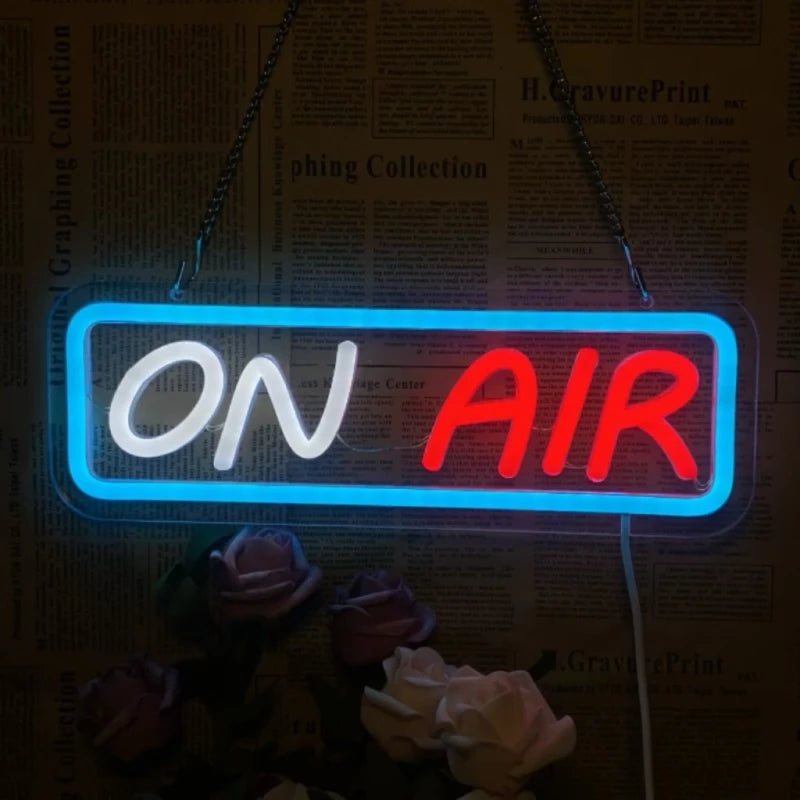 Live On Air Neon Signs