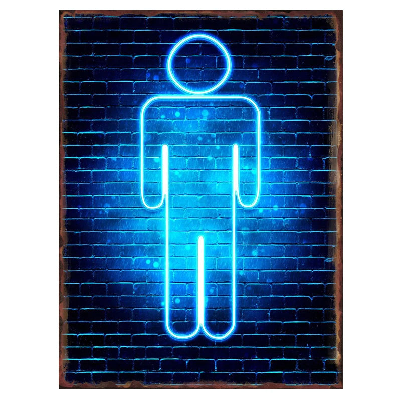 Neon Slogan for Bar Metal Tin Sign